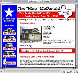 Perhaps the greatest feat in all of web design! I wish I had a larger screenshot of this one.