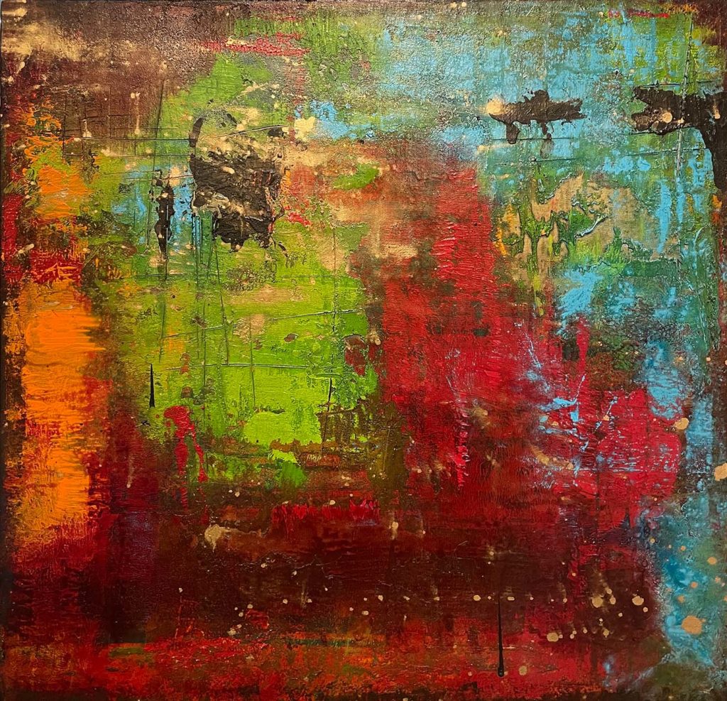 Pequod, acrylic on canvas, 2021