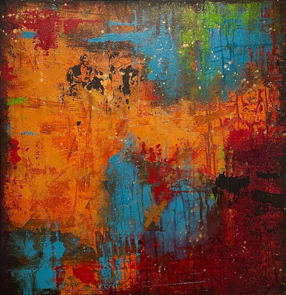 Queequeg, acrylic on canvas, 2021